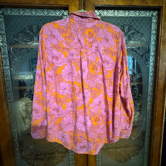 Universal Thread Floral Relaxed Fit Shirt - Picture 2 of 4